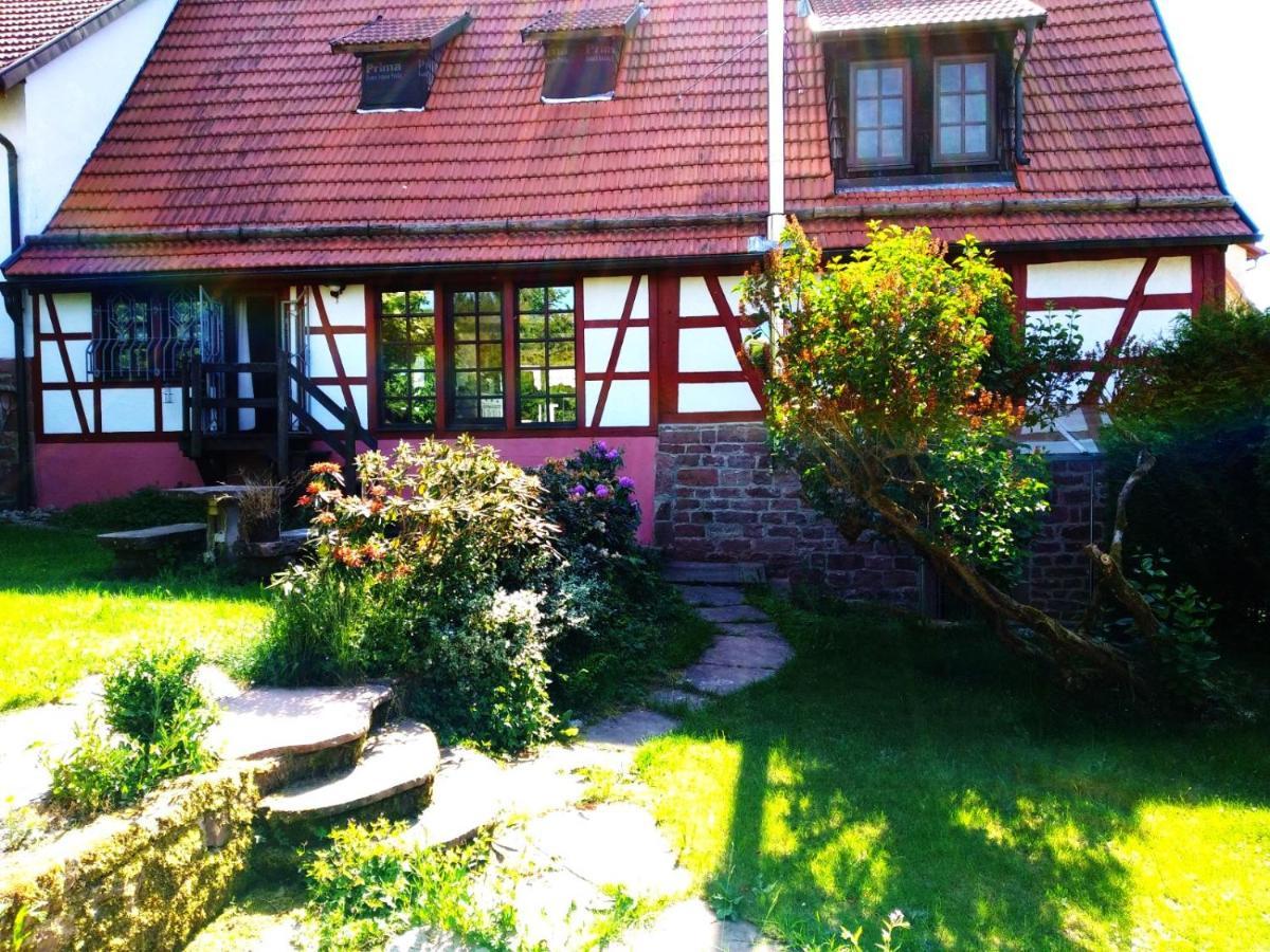 Ferienhaus Marre - Mit Grill, Feuerstelle Und Gartensauna Waldbrunn  Luaran gambar